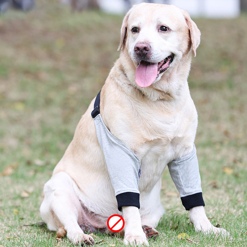 Dog Front Leg Protective Cover Injured Cotton Knee Pads Breathable - Shopmerge.site