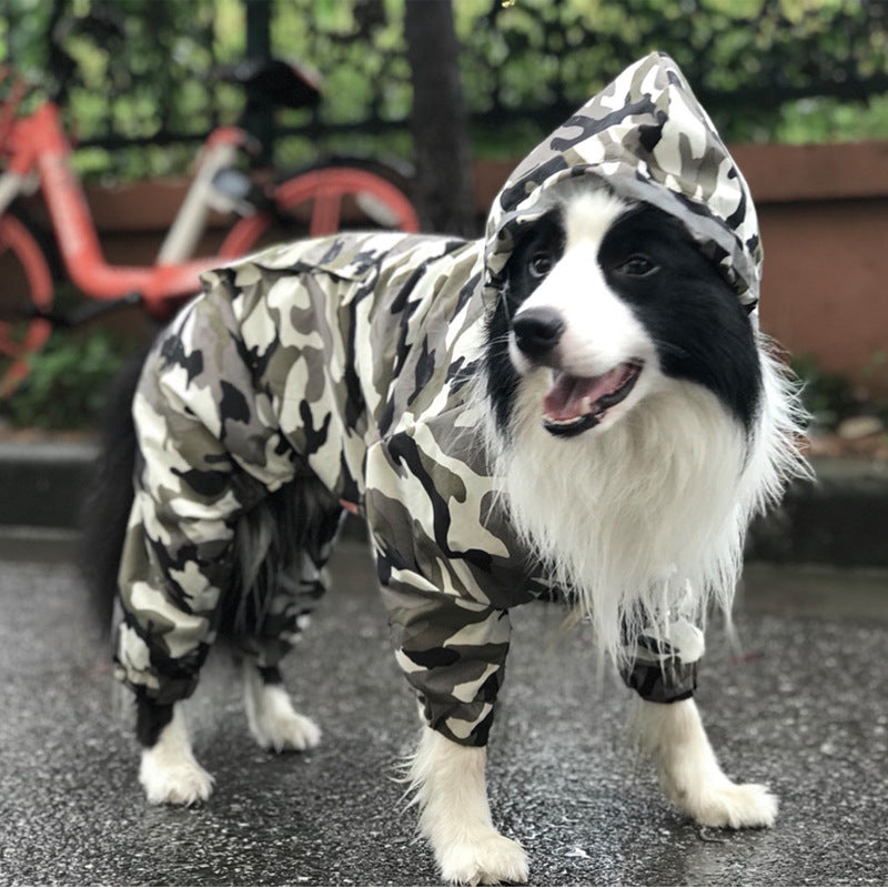 Dog Raincoat Border Shepherd Dog Clothing Waterproof - Shopmerge.site