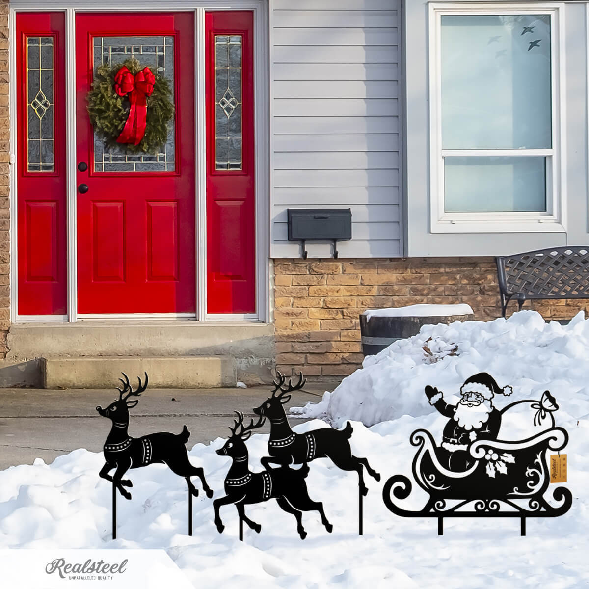 Outdoor Decoration Metal Silhouette Art In Outdoor Garden Decoration - Shopmerge.site