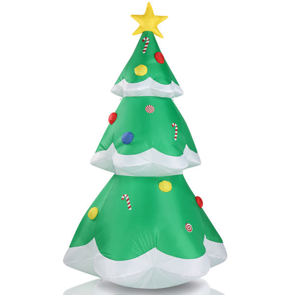 6.9ft Christmas Tree With 4 LED Light Bundles And Pocket Inflatable Decoration - Shopmerge.site
