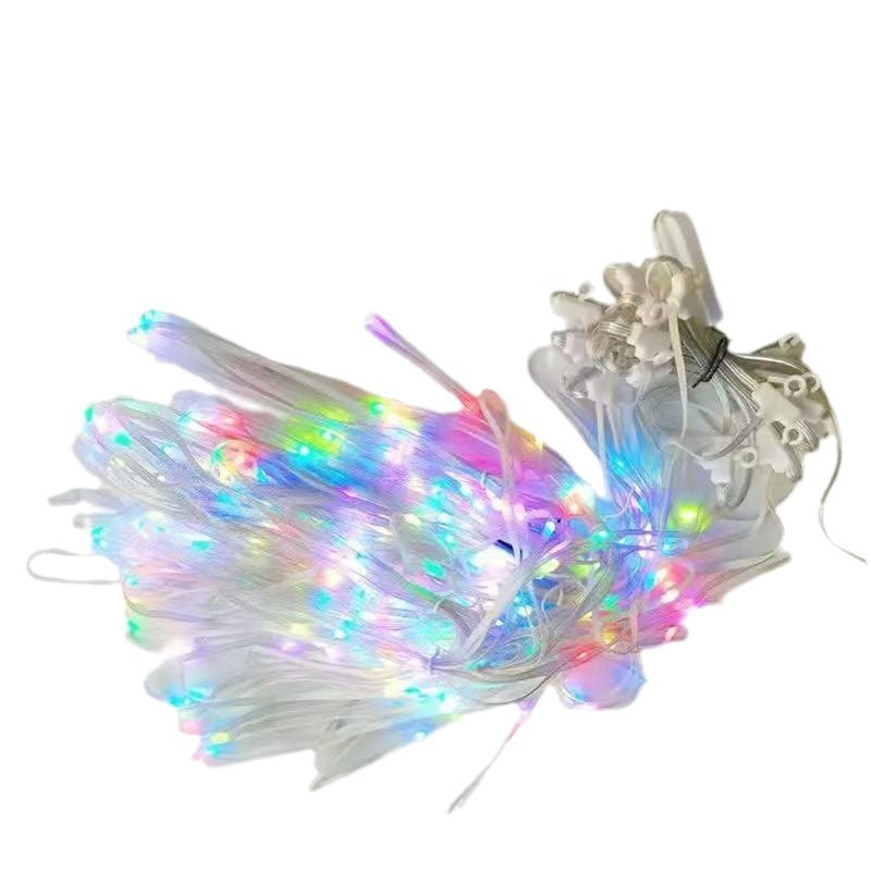 Christmas Decoration Led Rubber-covered Wire Curtain Light - Shopmerge.site