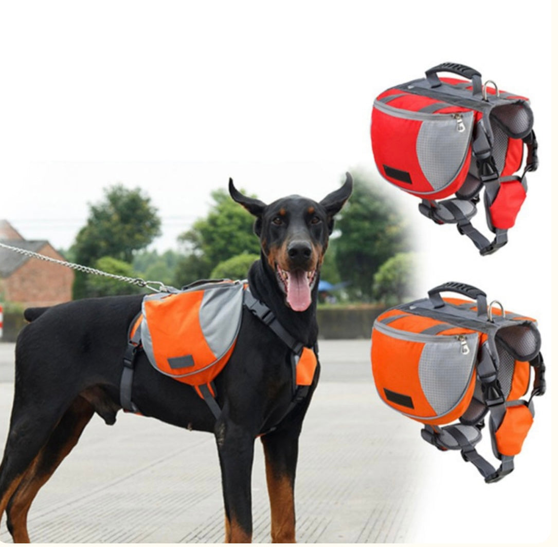 Dog Hiking Backpack – Lightweight Adjustable Saddle Bag for Small & Medium Dogs