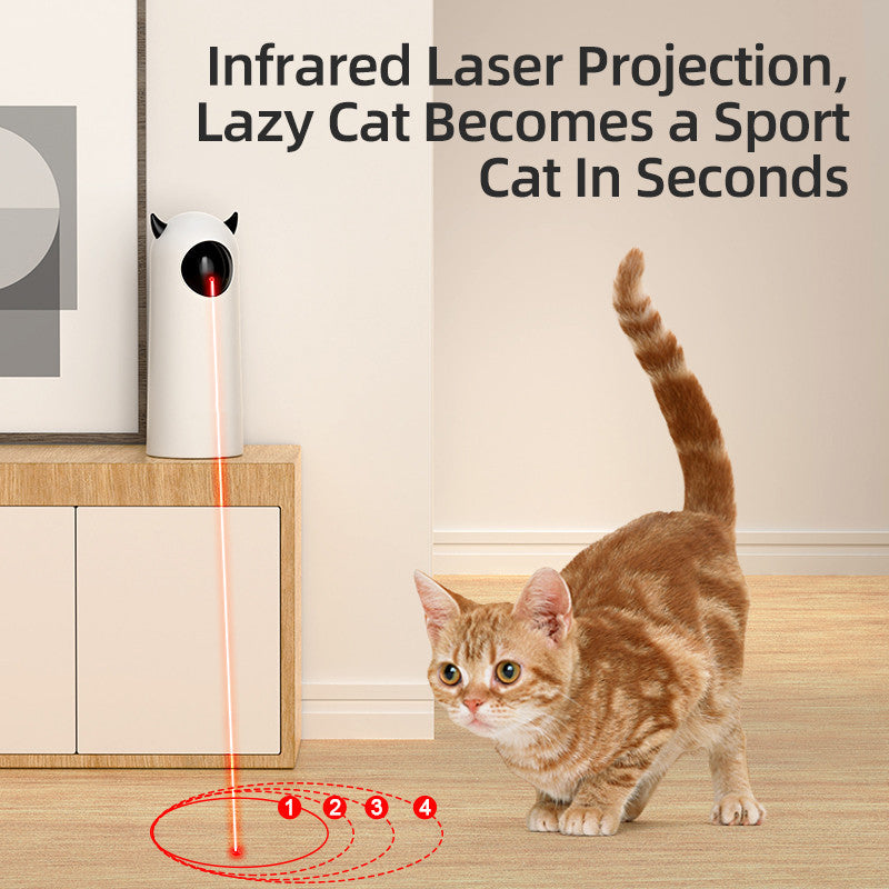 Electric Automatic Infrared Cat Teaser Toys - Shopmerge.site