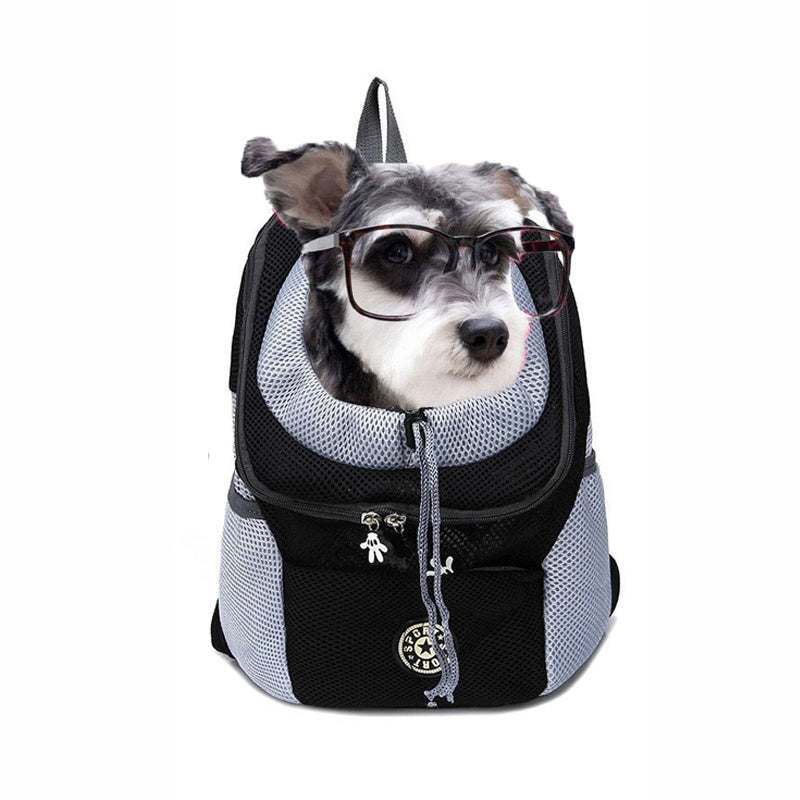 Pet Dog Carrier Bag Carrier For Dogs Backpack Out Double Shoulder Portable Travel Backpack Outdoor Pet Dog Carrier Bag Mesh - Shopmerge.site