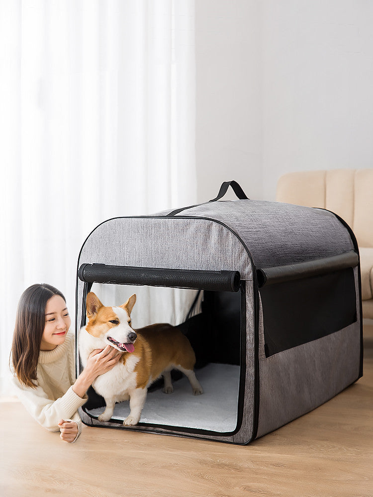 Portable Dog Cage House – Washable Cylinder Kennel for Cars & Home Pet Supplies” - Shopmerge.site