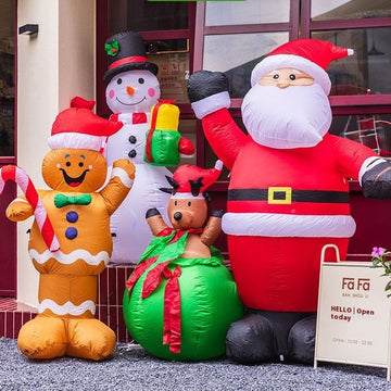 Christmas Inflation Model Luminous Outdoor Decoration Scene Layout Ornaments - Shopmerge.site