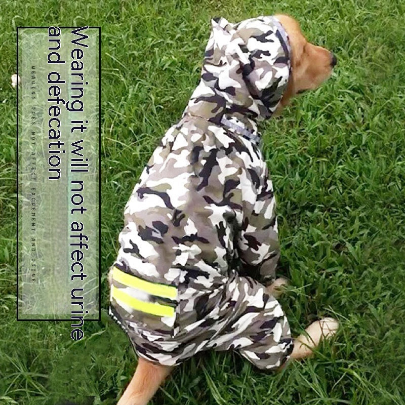 Dog Raincoat Border Shepherd Dog Clothing Waterproof - Shopmerge.site