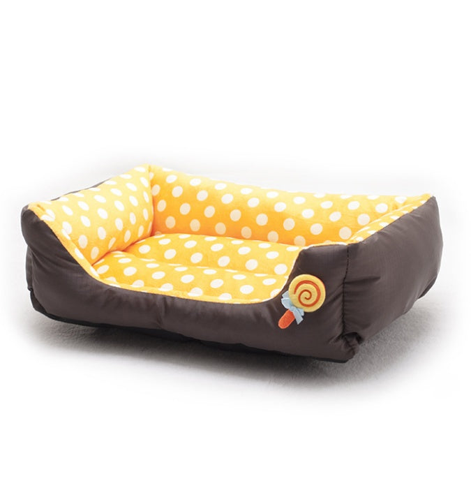 Warm wave pet dog dog sofa bed cat litter lollipop Teddy dog kennel - Shopmerge.site