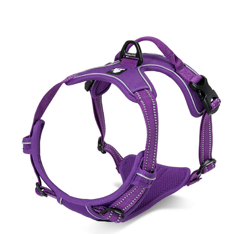 Truelove Adjustable Dog Harness – Reflective Nylon Safety Harness for Medium to Large Dogs - Shopmerge.site