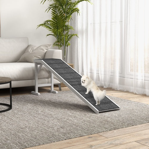 Ramp For Dog Bed, Pet Ramp For Dog With Non-slip Carpet And Top Platform - Shopmerge.site
