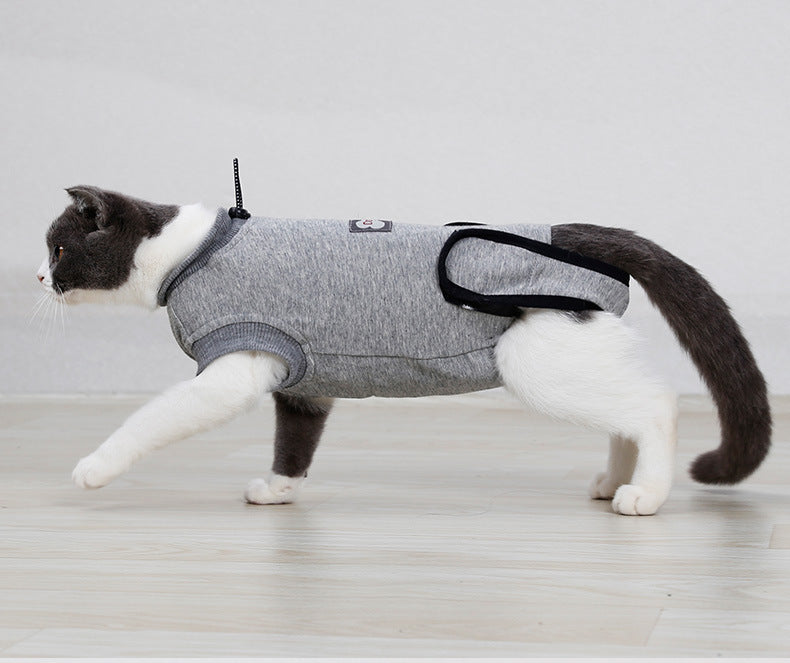 Cat Recovery Suit-soft post- Surgery Clothing, Anti-lick & Cone Alternative
