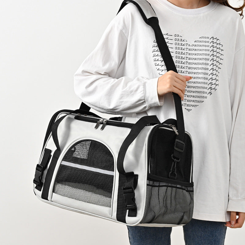 Portable Outdoor Portable One Shoulder Diagonal Cross Pet Box - Shopmerge.site