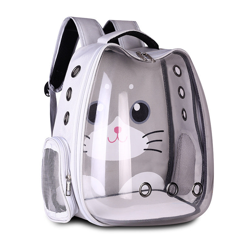 Pet Supplies Pet Backpack Convenient Pet Space Bag Breathable Shoulder Cat Bag Dog Bag - Shopmerge.site