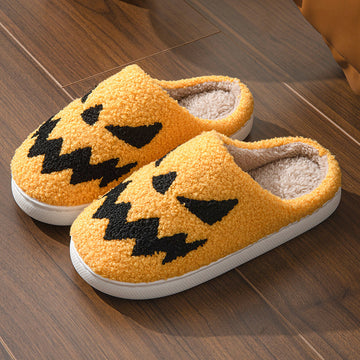 Halloween Towel Embroidery Couple Indoor Slippers - Shopmerge.site