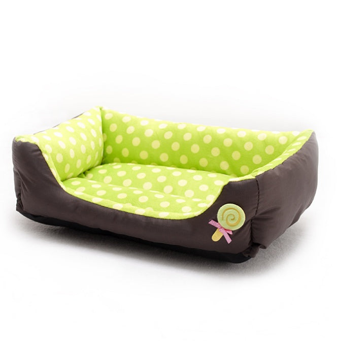 Warm wave pet dog dog sofa bed cat litter lollipop Teddy dog kennel - Shopmerge.site