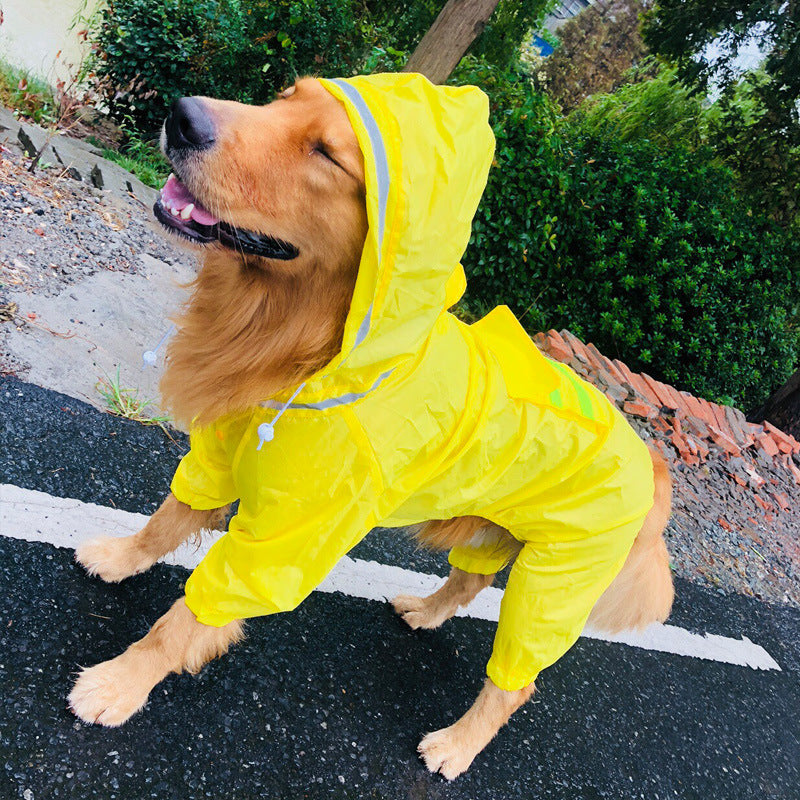 Dog Raincoat Border Shepherd Dog Clothing Waterproof - Shopmerge.site