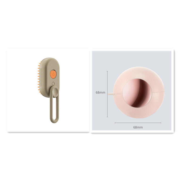 3-in-1 Pet SteamBrush- Electric Cat& Dog Grooming, spray & massage Comb