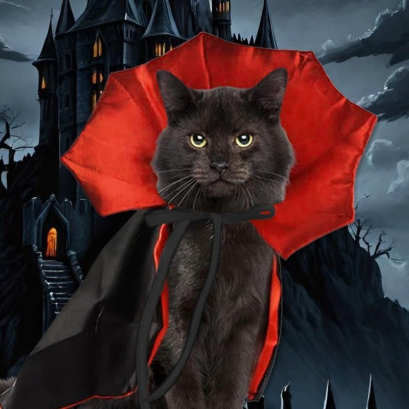 Cute Halloween Pet Costumes Cosplay Vampire Cloak For Small Dog Cat Kitten Puppy Dress Kawaii Pet Clothes Cat Accessoties Gift - Shopmerge.site