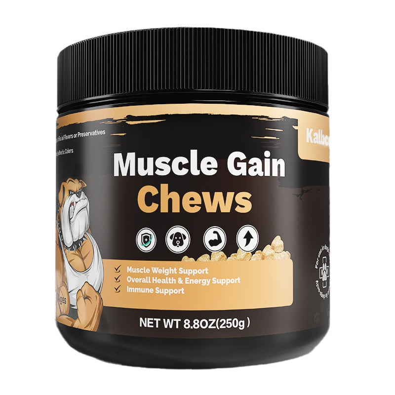 Muscle Gain Chews For Dogs High Protein Dog Food Health Supplement Premium Muscle Builder For All Breeds Soft Dog Chews - Shopmerge.site