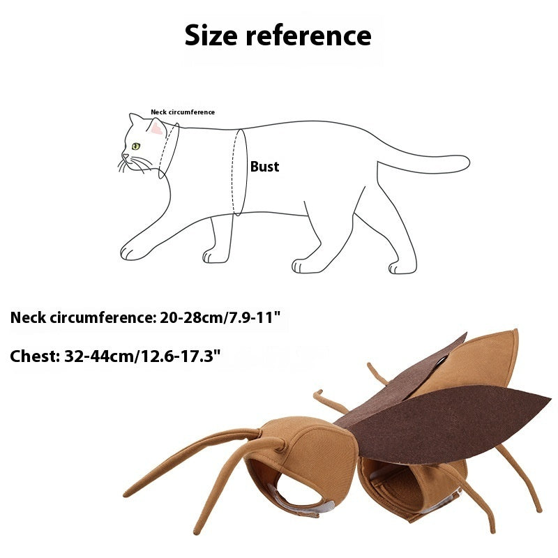 Dog Holiday Clothing Cute Cat Cockroach Pet Costume - Shopmerge.site