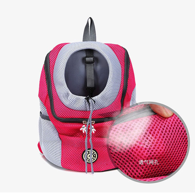 Pet Dog Carrier Bag Carrier For Dogs Backpack Out Double Shoulder Portable Travel Backpack Outdoor Pet Dog Carrier Bag Mesh - Shopmerge.site