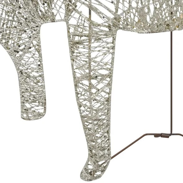 Reindeer & Sleigh Christmas Decoration 60 LEDs Outdoor Gold - Shopmerge.site