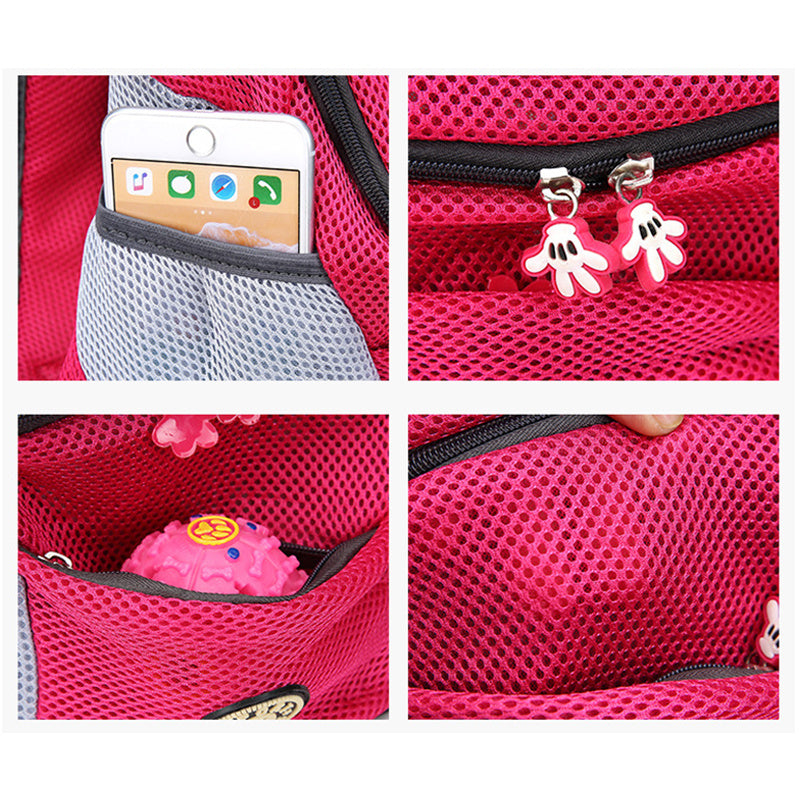 Pet Dog Carrier Bag Carrier For Dogs Backpack Out Double Shoulder Portable Travel Backpack Outdoor Pet Dog Carrier Bag Mesh - Shopmerge.site