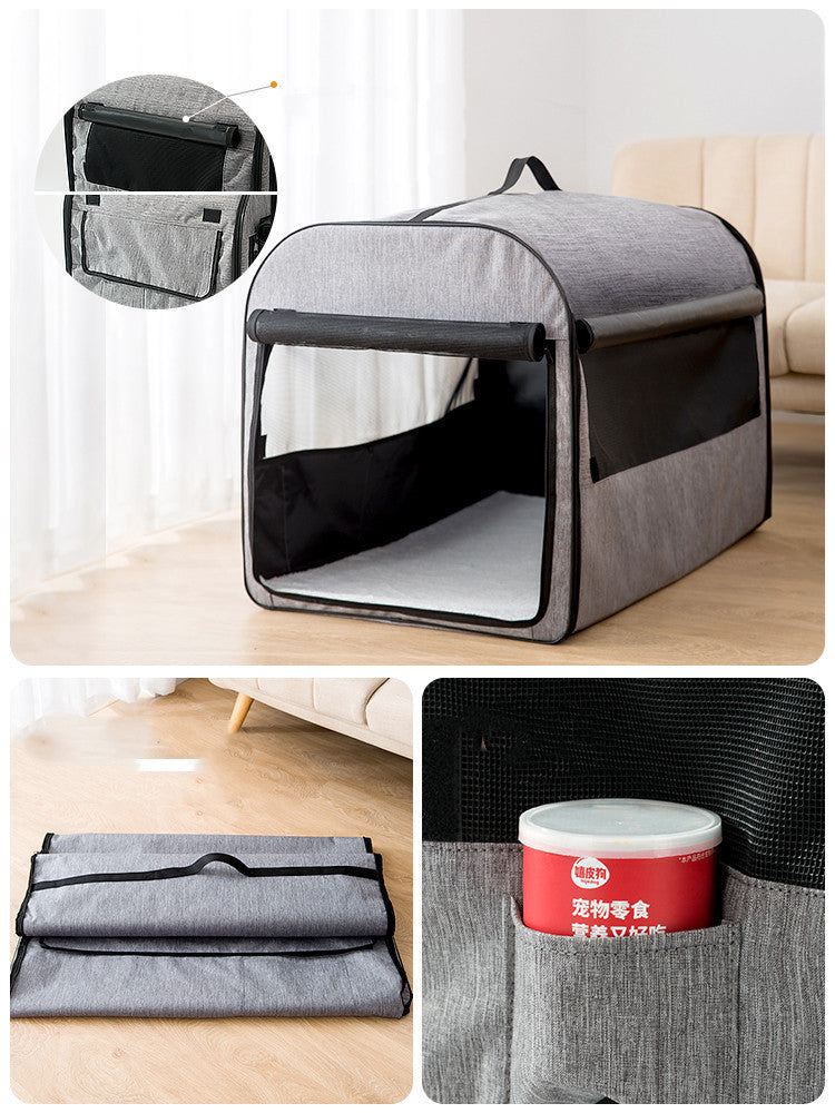 Portable Dog Cage House – Washable Cylinder Kennel for Cars & Home Pet Supplies” - Shopmerge.site