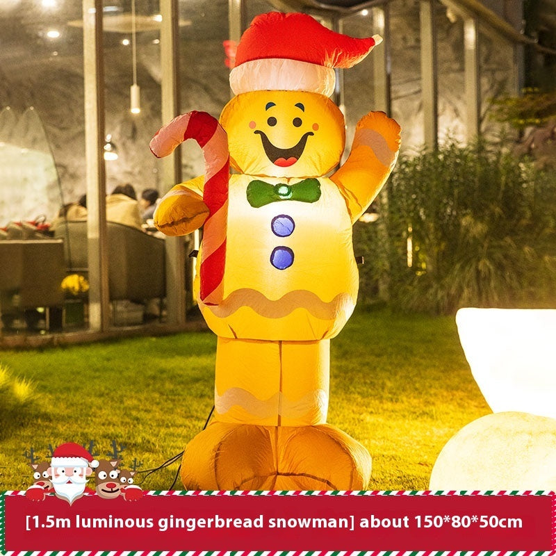 Christmas Inflation Model Luminous Outdoor Decoration Scene Layout Ornaments - Shopmerge.site