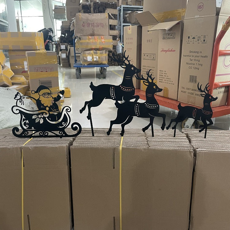 Outdoor Decoration Metal Silhouette Art In Outdoor Garden Decoration - Shopmerge.site