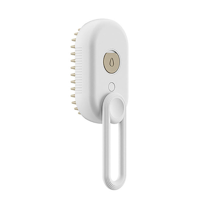 3-in-1 Pet SteamBrush- Electric Cat& Dog Grooming, spray & massage Comb