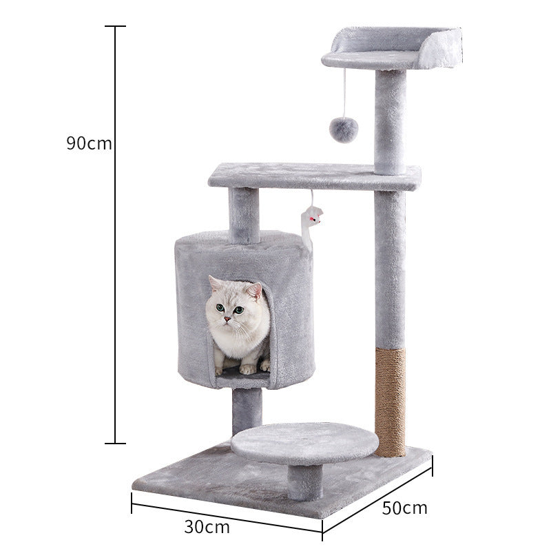 Lepet Cat Nest & Scratch Board – Multi-Level Cat Tree Climbing Fr - Shopmerge.site