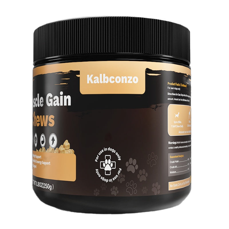 Muscle Gain Chews For Dogs High Protein Dog Food Health Supplement Premium Muscle Builder For All Breeds Soft Dog Chews - Shopmerge.site