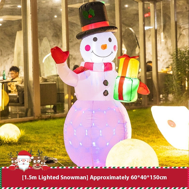 Christmas Inflation Model Luminous Outdoor Decoration Scene Layout Ornaments - Shopmerge.site