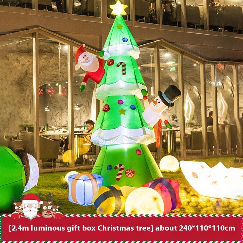 Christmas Inflation Model Luminous Outdoor Decoration Scene Layout Ornaments - Shopmerge.site