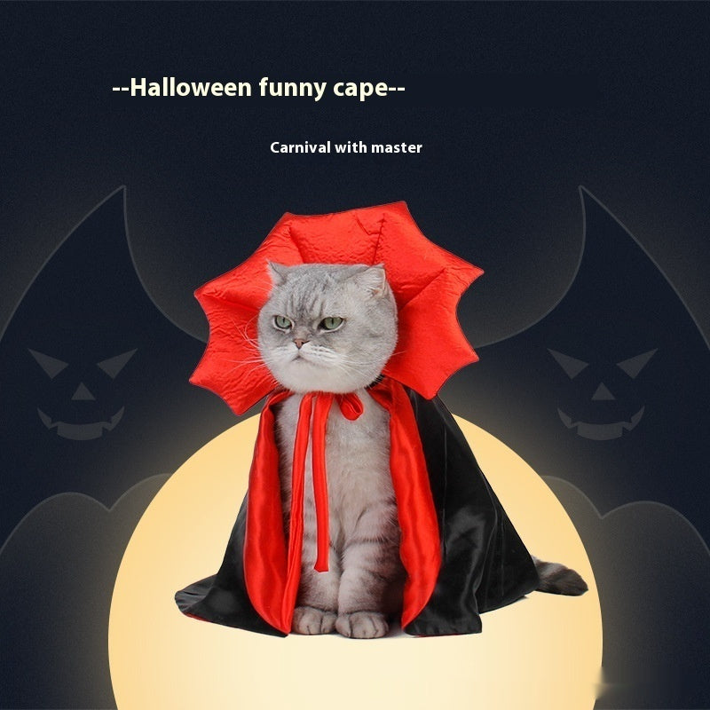 Cute Halloween Pet Costumes Cosplay Vampire Cloak For Small Dog Cat Kitten Puppy Dress Kawaii Pet Clothes Cat Accessoties Gift - Shopmerge.site