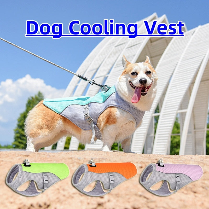 Summer Dog Cooling Vest – Heat-Resistant, Breathable & Sun-Proof Pet Clothes - Shopmerge.site
