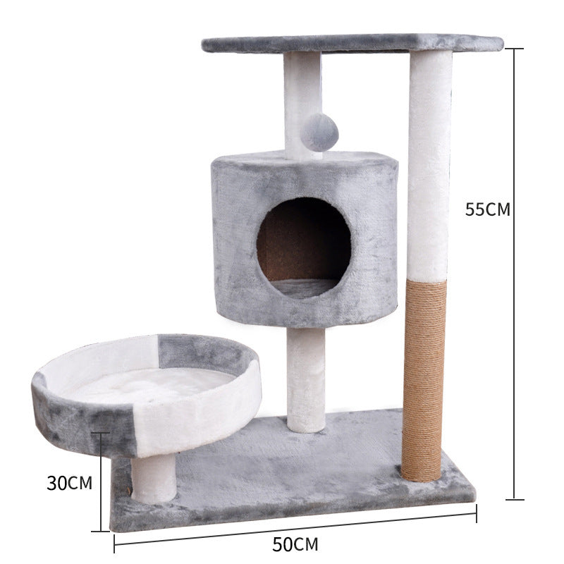 Lepet Cat Nest & Scratch Board – Multi-Level Cat Tree Climbing Fr - Shopmerge.site