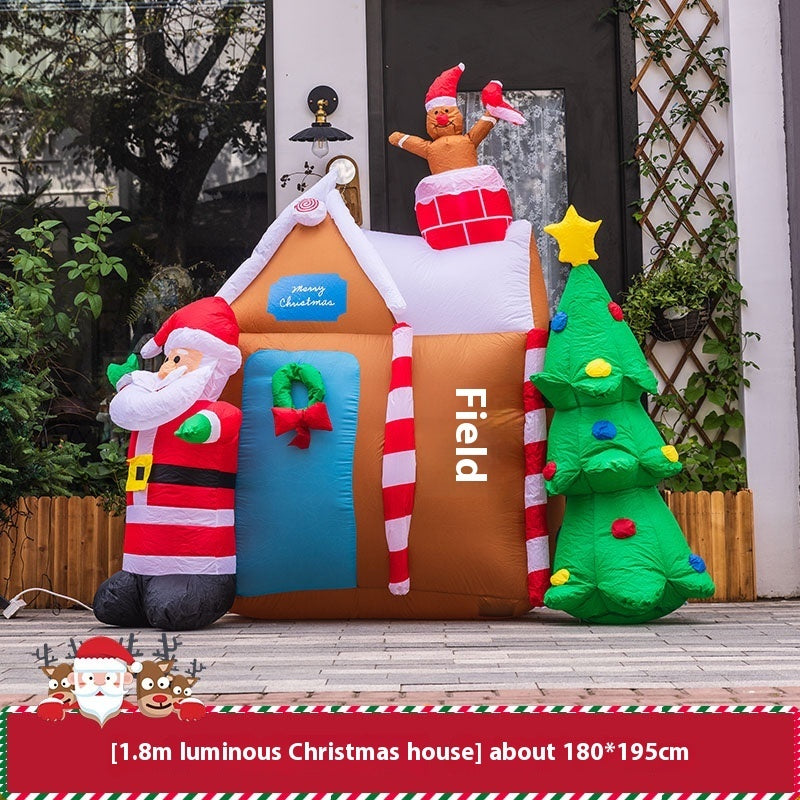 Christmas Inflation Model Luminous Outdoor Decoration Scene Layout Ornaments - Shopmerge.site