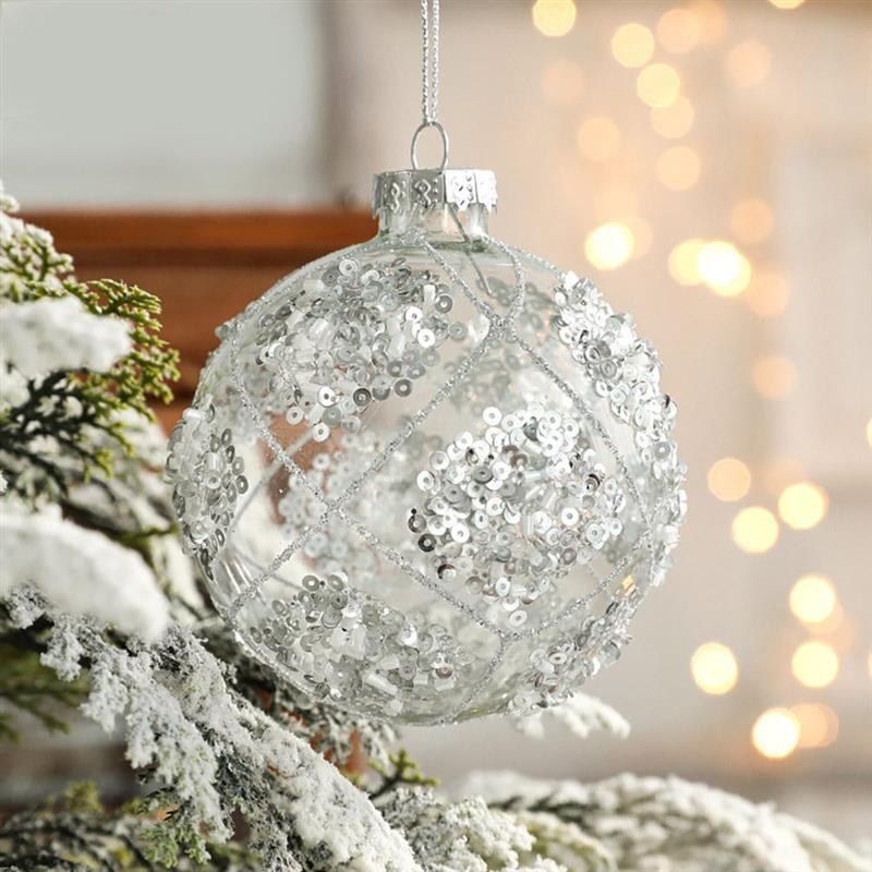 Transparent Christmas Decoration Hanging Ball Pendant - Shopmerge.site