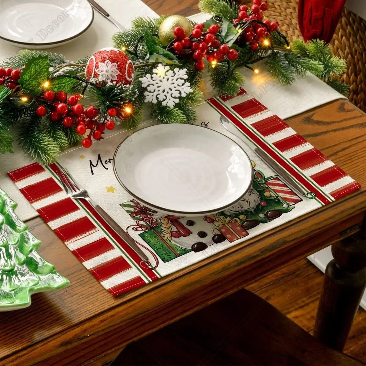 Christmas Holiday Decoration Insulation Anti-scald Placemat - Shopmerge.site