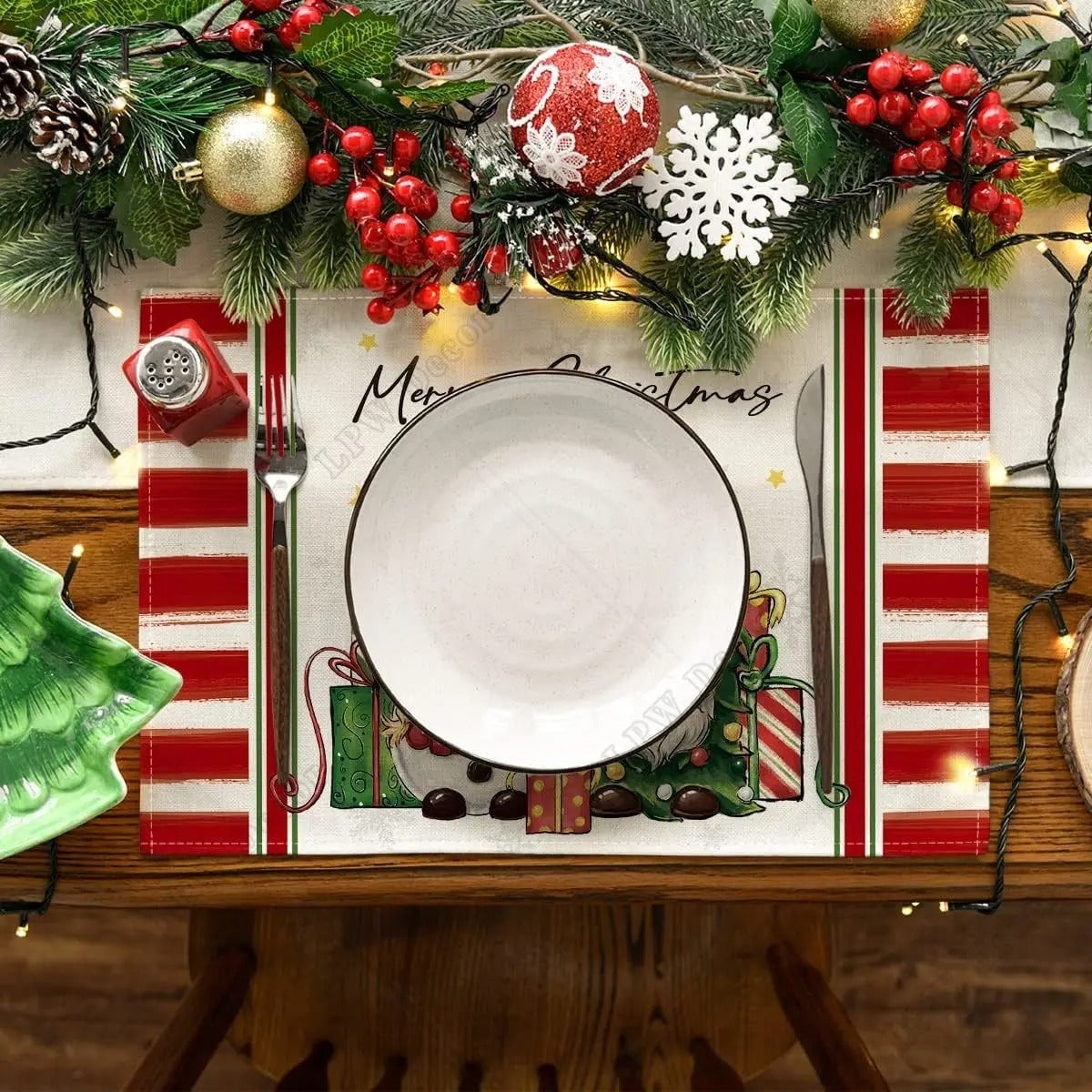 Christmas Holiday Decoration Insulation Anti-scald Placemat - Shopmerge.site
