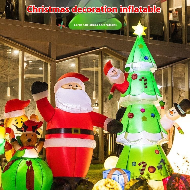 Christmas Inflation Model Luminous Outdoor Decoration Scene Layout Ornaments - Shopmerge.site