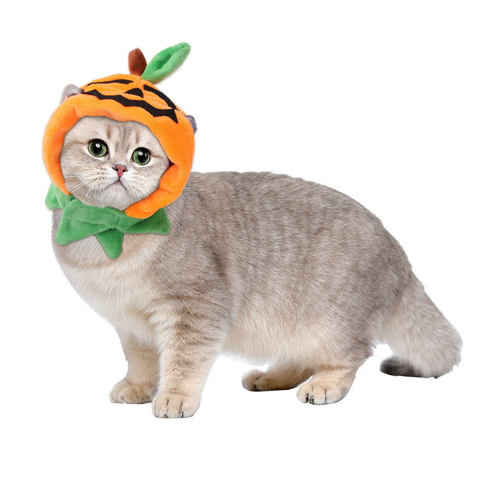 Halloween Pumpkin Double-sided Dog Cloak Cat Halloween Ornaments - Shopmerge.site