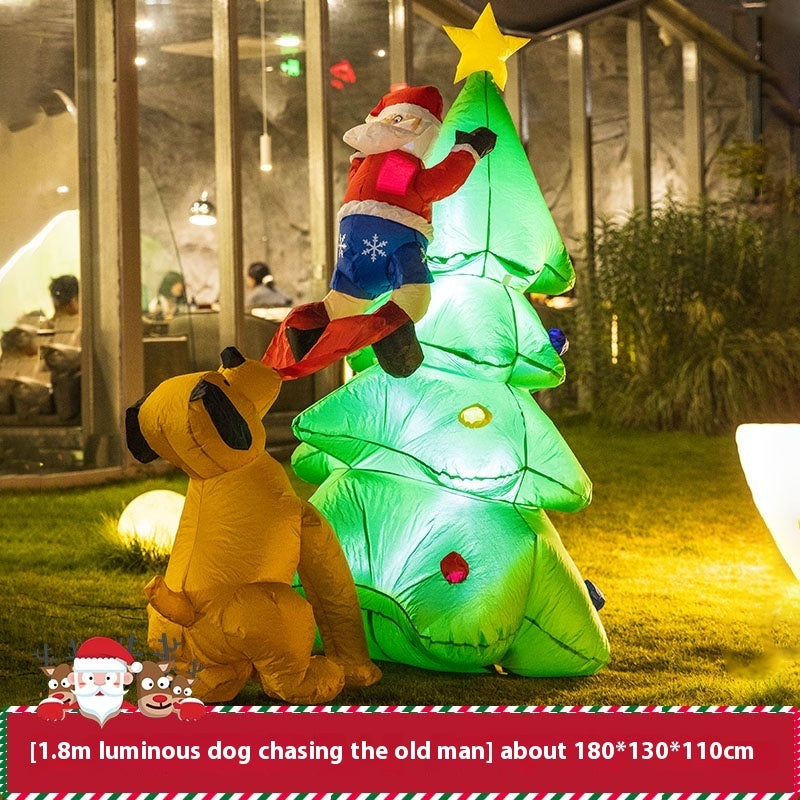 Christmas Inflation Model Luminous Outdoor Decoration Scene Layout Ornaments - Shopmerge.site