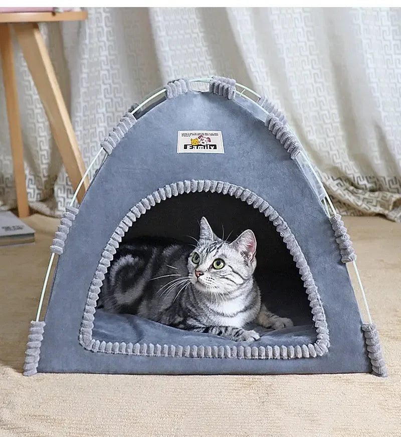 Pet Tent Cat Nest Four Seasons Universal Dogs And Cats Bed Small And Medium-sized Dogs - Shopmerge.site