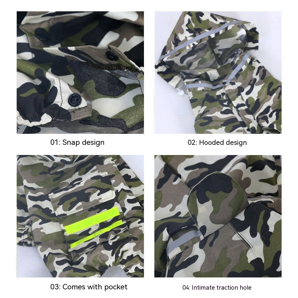 Dog Raincoat Border Shepherd Dog Clothing Waterproof - Shopmerge.site