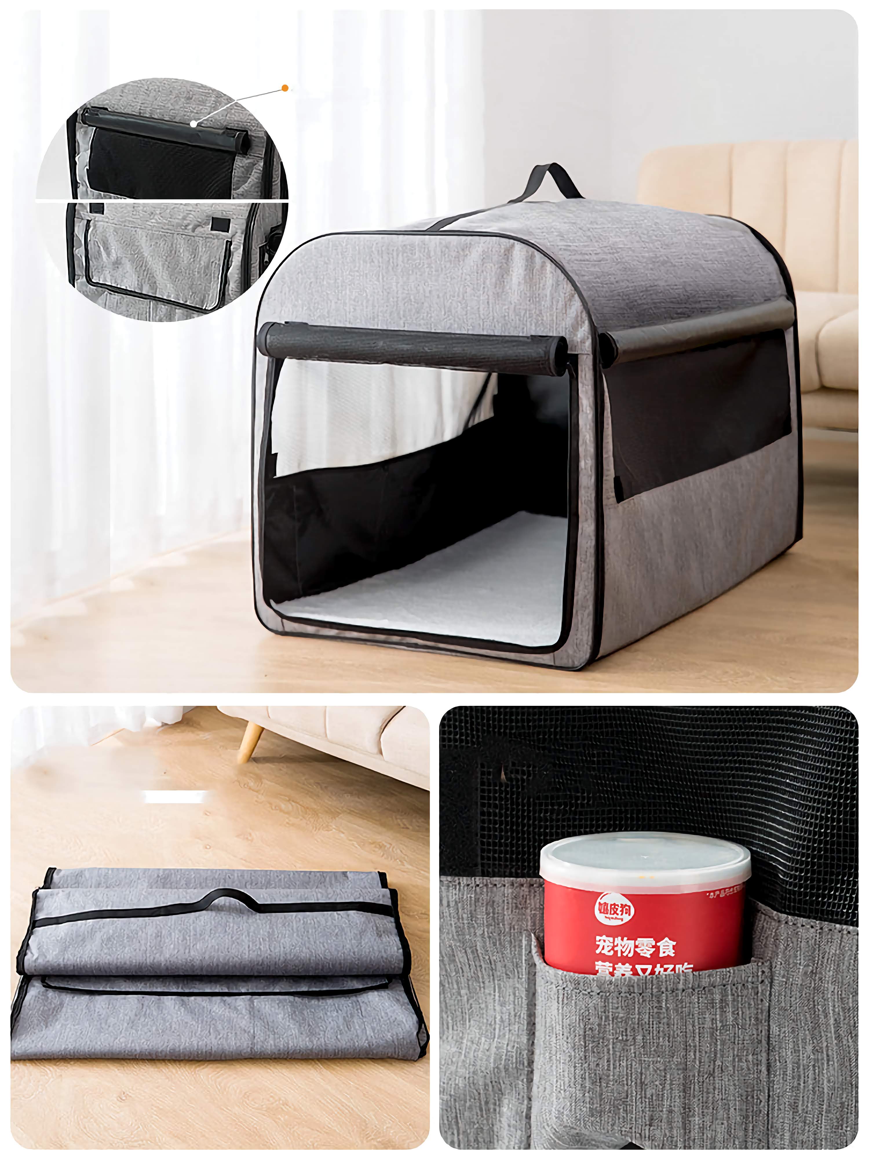 Portable Dog Cage House – Washable Cylinder Kennel for Cars & Home Pet Supplies” - Shopmerge.site